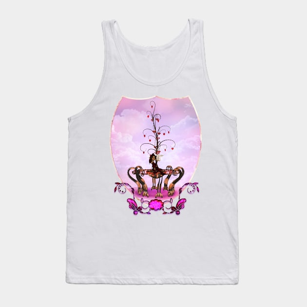 Little fairy with valentine tree with hearts Tank Top by Nicky2342